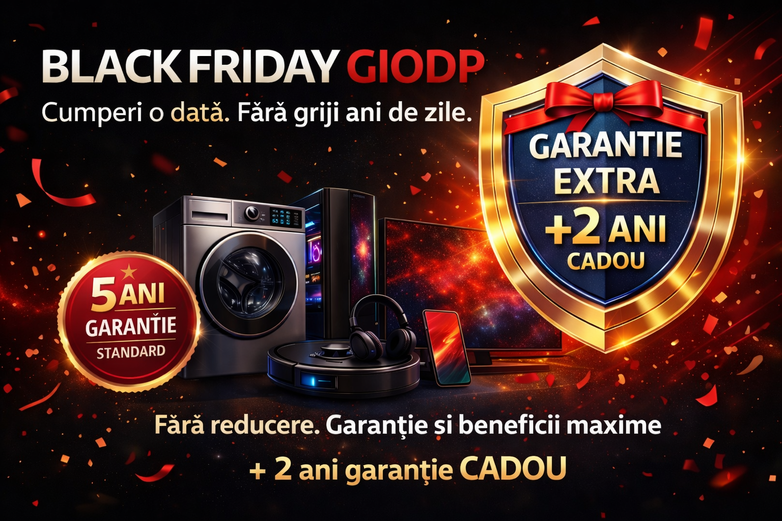 Black Friday GIODP – Garanție extinsă