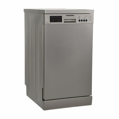 Masina de spalat vase Heinner HDW-FS4506DSE++, 10 Seturi, 6 programe, Clasa E, Half load, Aquastop, 45 cm, Antracit, GARANTIE 12 ANI