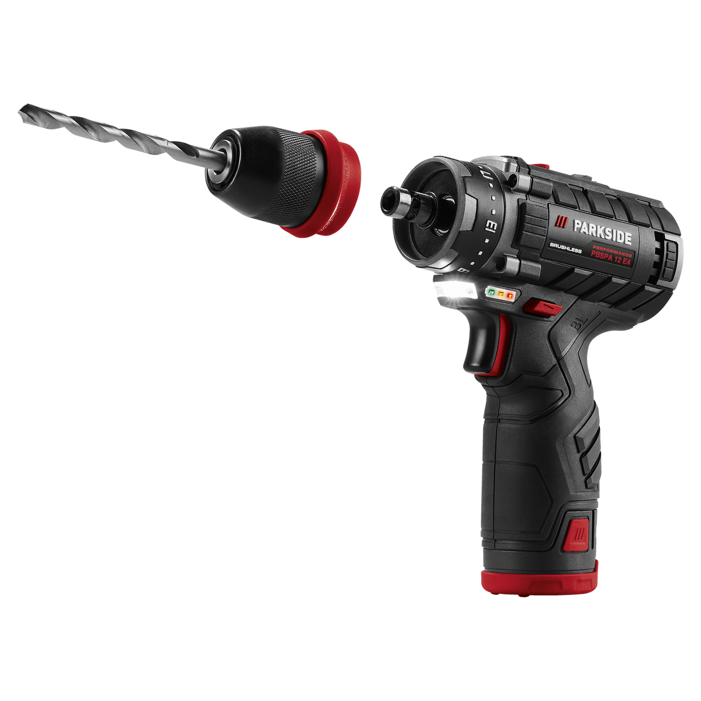 SET Parkside Performance 43 piese: Masina de gaurit si insurubat cu 2 acumulatori, ultimul model din seria PBSPA, GARANTIE 5 ANI