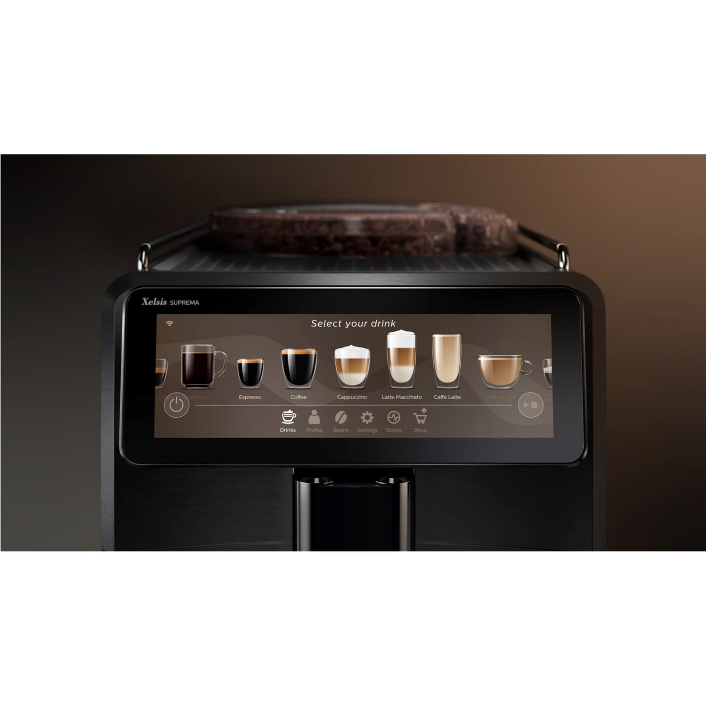 Espressor complet automat Saeco Xelsis Suprema SM8885/00, 15 bari, Tehnologie BeanMaestro, functie LatteDuo, filtru Aqua Clean, GARANTIE 12 ANI