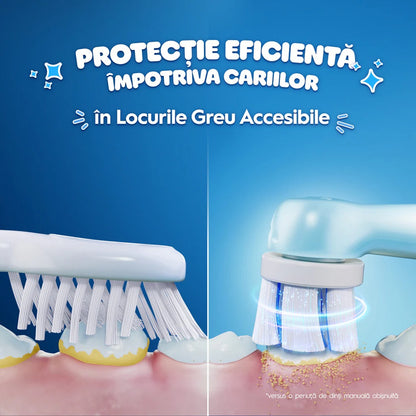 Periuta de dinti electrica copii ORAL-B iO Kids, Disney Stitch, 3 programe, 1 capat, albastru, GARANTIE 7 ANI
