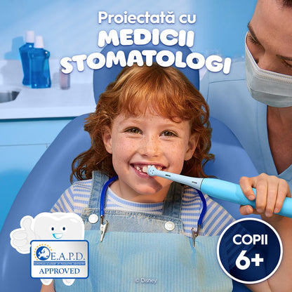 Periuta de dinti electrica copii ORAL-B iO Kids, Disney Stitch, 3 programe, 1 capat, albastru, GARANTIE 7 ANI