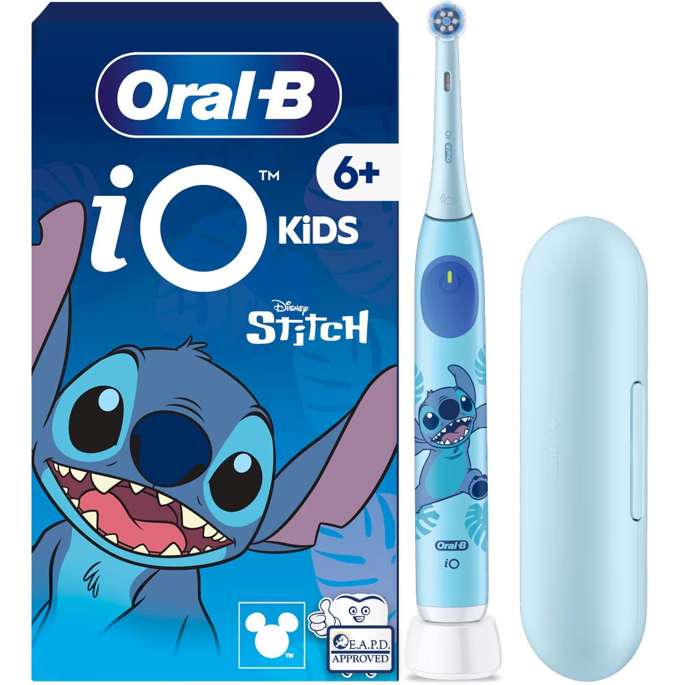 Periuta de dinti electrica copii ORAL-B iO Kids, Disney Stitch, 3 programe, 1 capat, albastru, GARANTIE 7 ANI