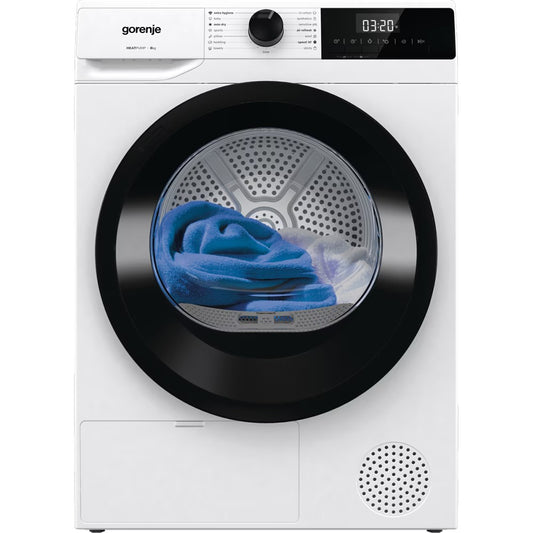 Uscator de rufe GORENJE DHNE83, Pompa de caldura, 8 kg, 15 programe, Clasa C, GARANTIE 8 ANI