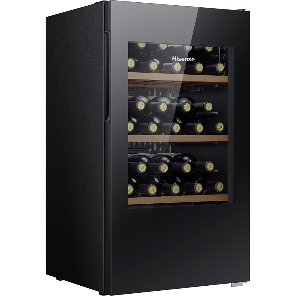 Racitor de vinuri HISENSE RW12D4NWG0, 30 sticle, H 82 cm, Clasa G, GARANTIE 6 ANI