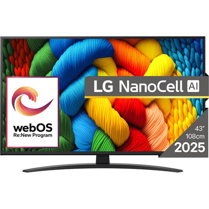 Televizor NanoCell Smart LG 43NANO81A3A, Ultra HD 4K, HDR, GARANTIE 7 ANI