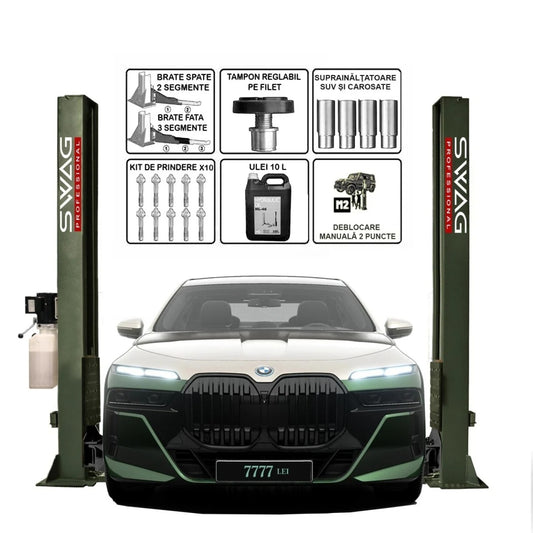 Elevator auto 2 coloane SWAG SW4000 hidraulic, 4Tone, GARANTIE 10 ANI