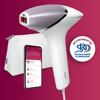 Epilator IPL PHILIPS Lumea Prestige Seria 8000 BRI947/00, 450.000 de impulsuri, 4 accesorii, senzor SmartSkin, GARANTIE 5 ANI