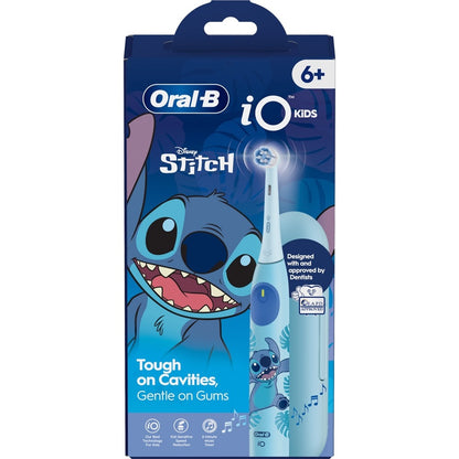 Periuta de dinti electrica copii ORAL-B iO Kids, Disney Stitch, 3 programe, 1 capat, albastru, GARANTIE 7 ANI