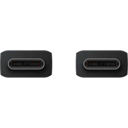 Cablu date SAMSUNG EP-DX310JBEGEU, USB-C - USB-C, 3A, 1.8m, negru
