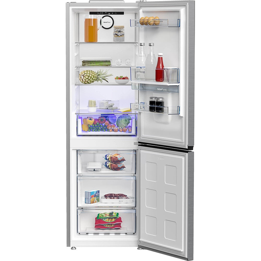 Combina frigorifica Beko B3RCNA364HDXB, 316 l, No Frost, Water dispenser SLIM TANK, Clasa E, GARANTIE 11 ANI