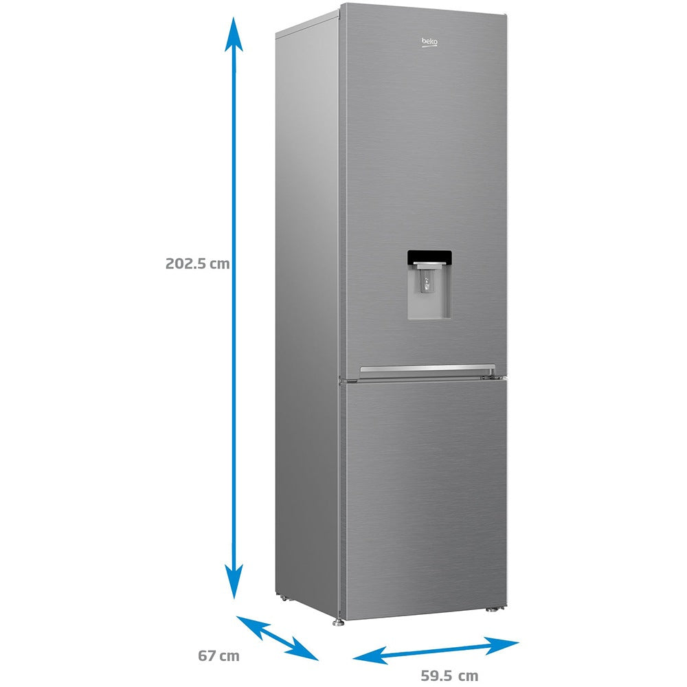 Combina frigorifica Beko RCSA406K40DXBN, 386 l, Dozator apa, Usi reversibile, Clasa E, GARANTIE 9 ANI