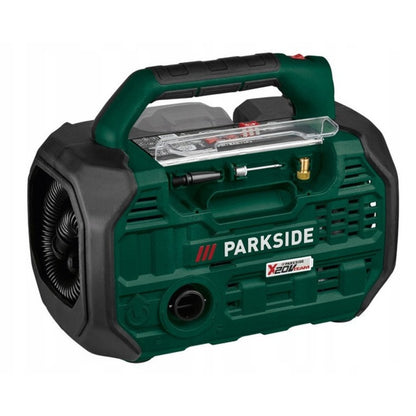 Compresor si pompa de aer 20V Parkside 2 in 1, presiune maxima 10.3bari (150 PSI), debit pompaaer 380L/min, GARANTIE 5 ANI