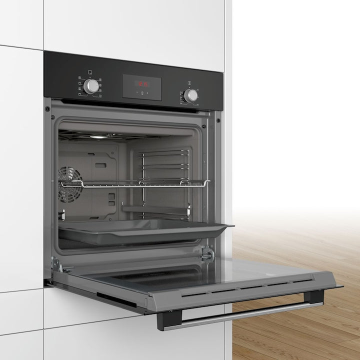 Cuptor incorporabil Bosch HBF153EB0 Clasa A, Electric, 66 l, Autocuratare EcoClean Direct, Convectie 3D, GARANTIE 9 ANI